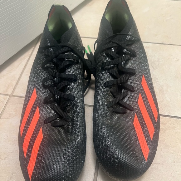 Adidas X Speedflow.3 FG Soccer Cleats – Black/Orange/Green – Size 8 - Picture 5 of 5